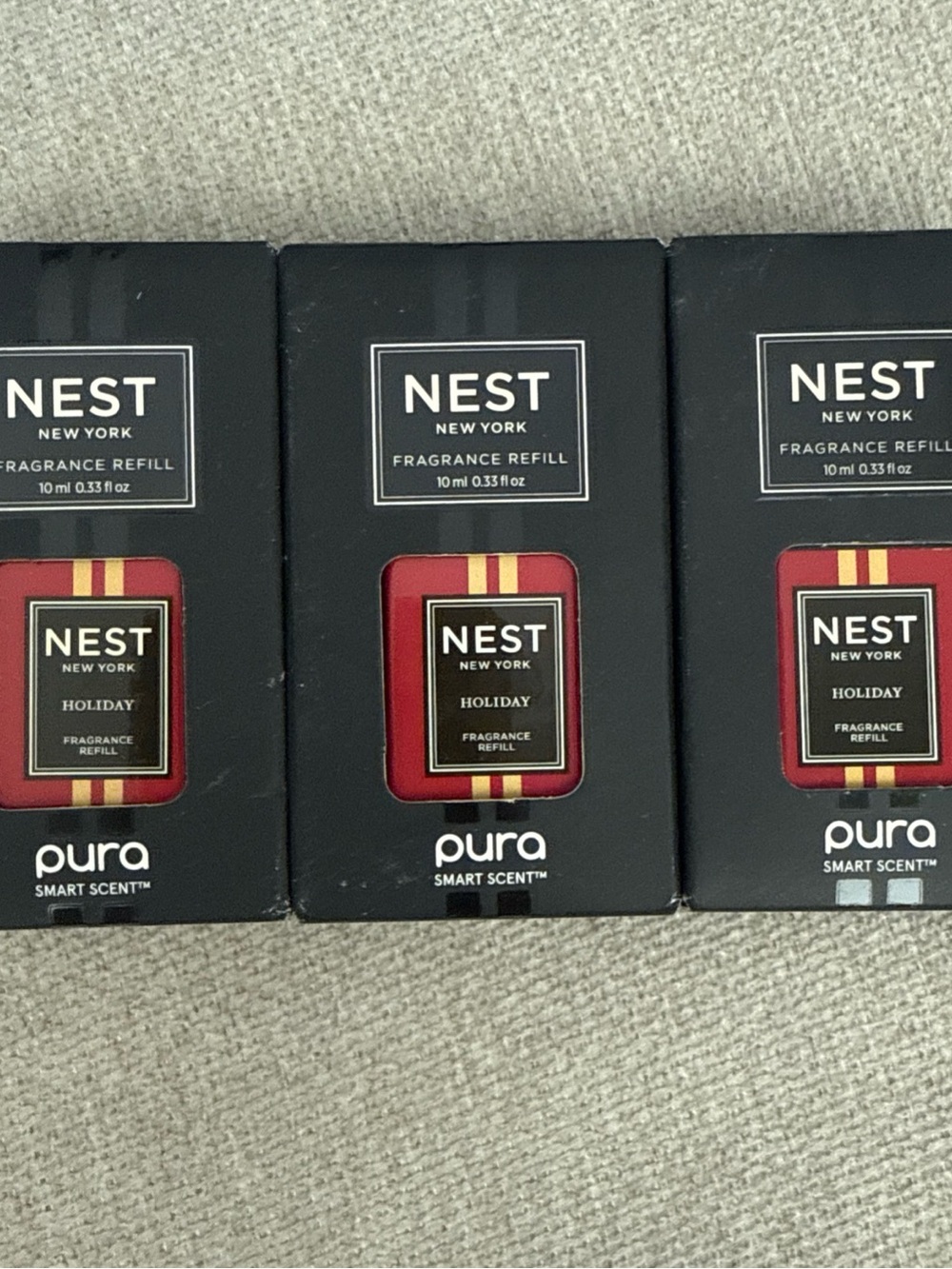 Pura Replacement Fragrance NEST Holiday Smart Diffuser Refill, Set of 3